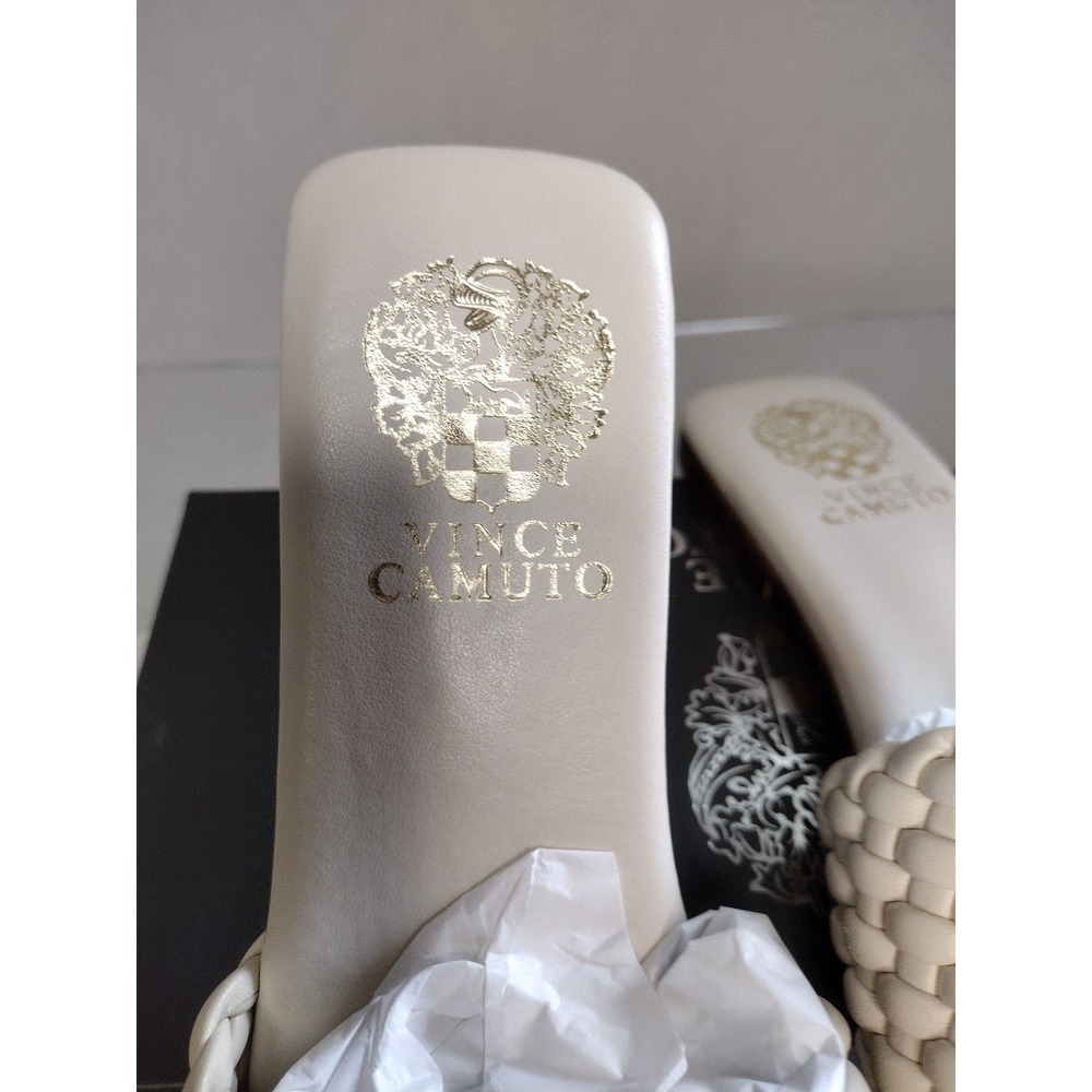 Vince Camuto Arissa Creamy White Woven Slides‎ Sandals Women 7 - Picture 3 of 6